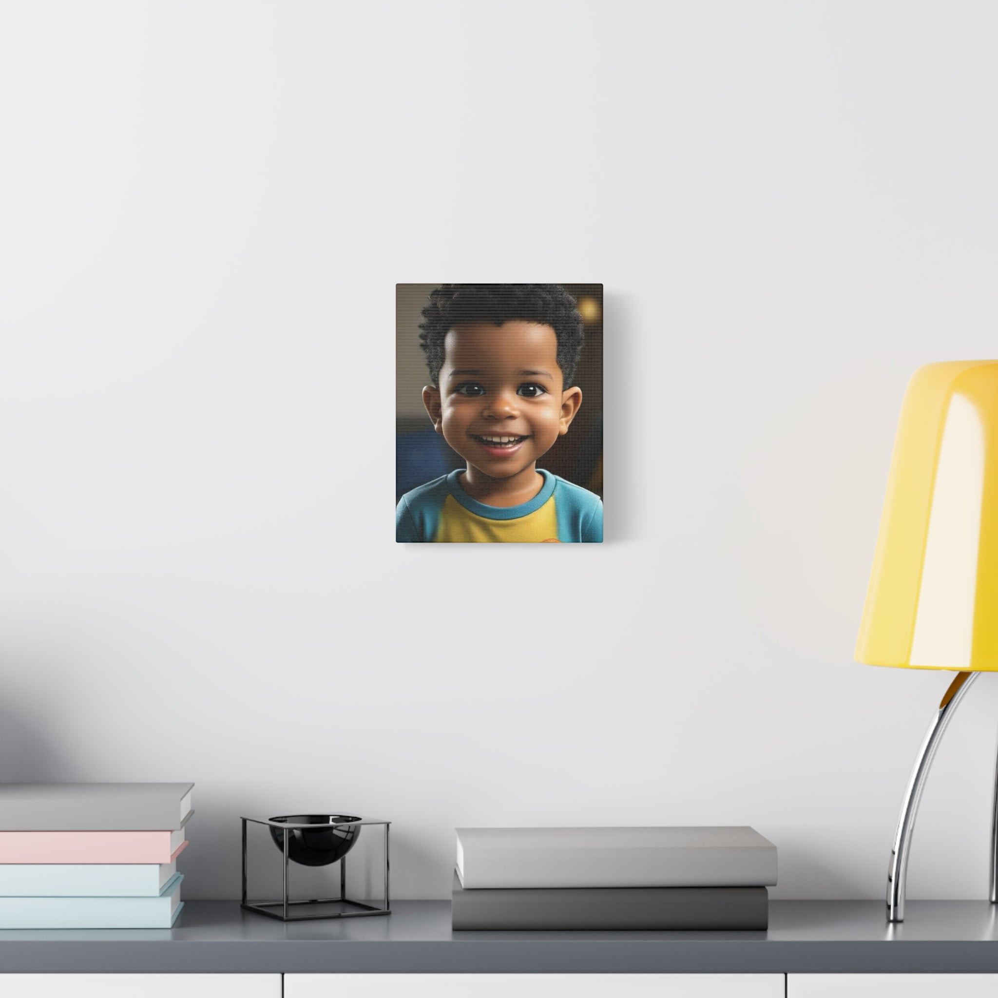 Child Portrait Matte Canvas Print — Stretched 1.25" Wall Art