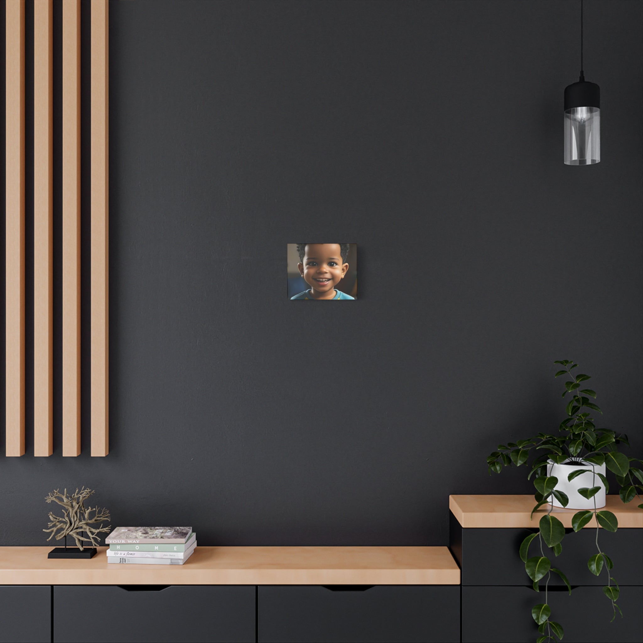 Child Portrait Matte Canvas Print — Stretched 1.25" Wall Art