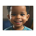 Child Portrait Matte Canvas Print — Stretched 1.25" Wall Art