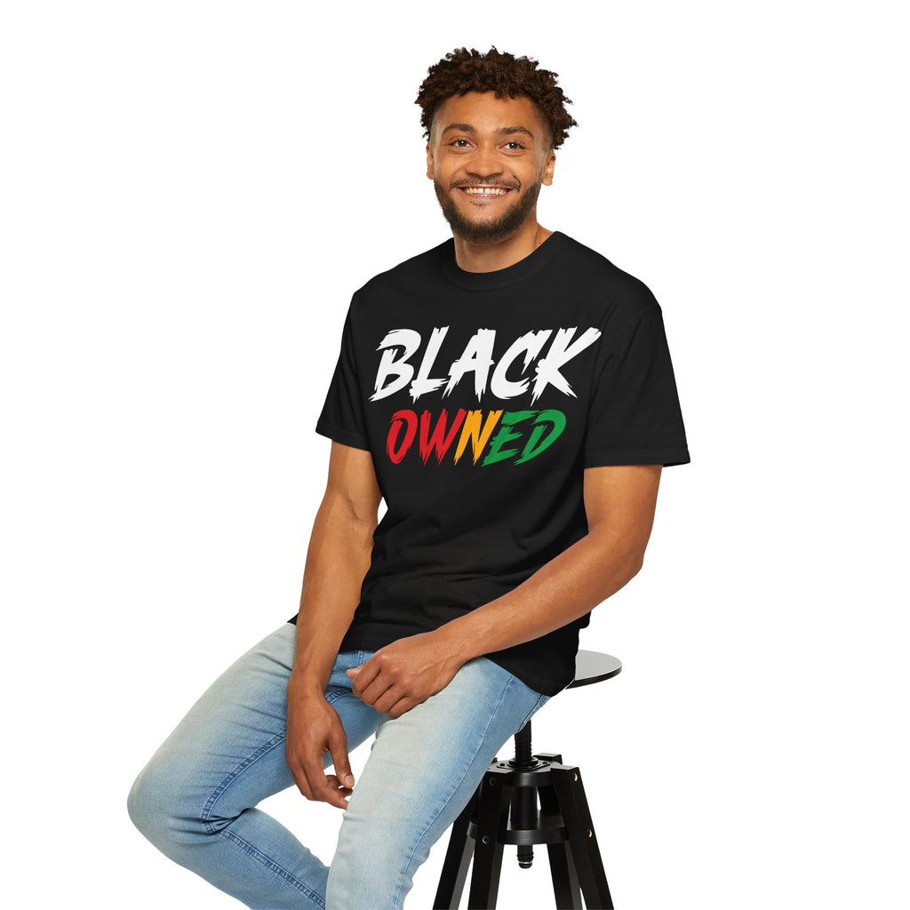 T-Shirt — "OWNED" Colorful Brushstroke Graphic Tee