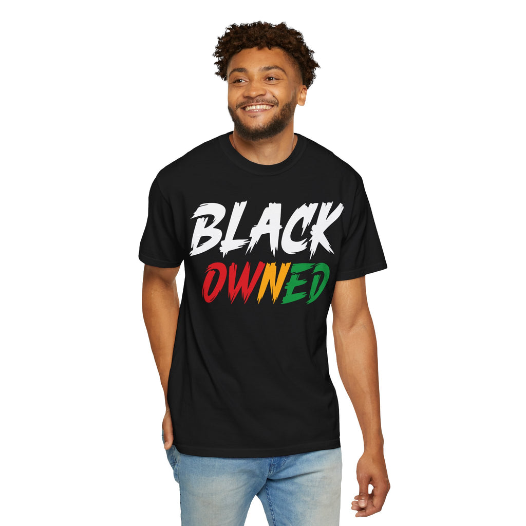 T-Shirt — "OWNED" Colorful Brushstroke Graphic Tee