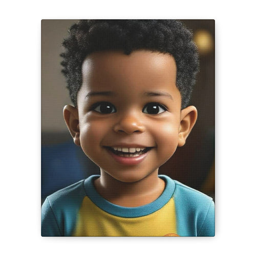 Child Portrait Matte Canvas Print — Stretched 1.25" Wall Art