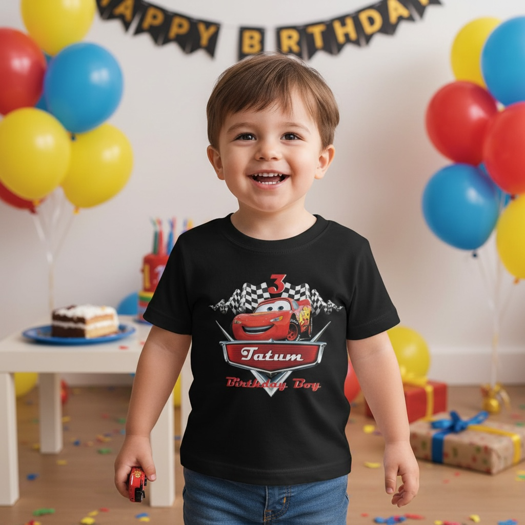 Custom Lightning McQueen Birthday Tee